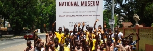 At the National Museum to learn about and experience the great history of Ghana